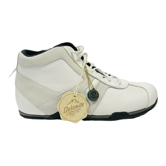 Dolomite Hand Made Italy White Leather Sneaker Shoe Mens 8 C - Picture 6 of 6